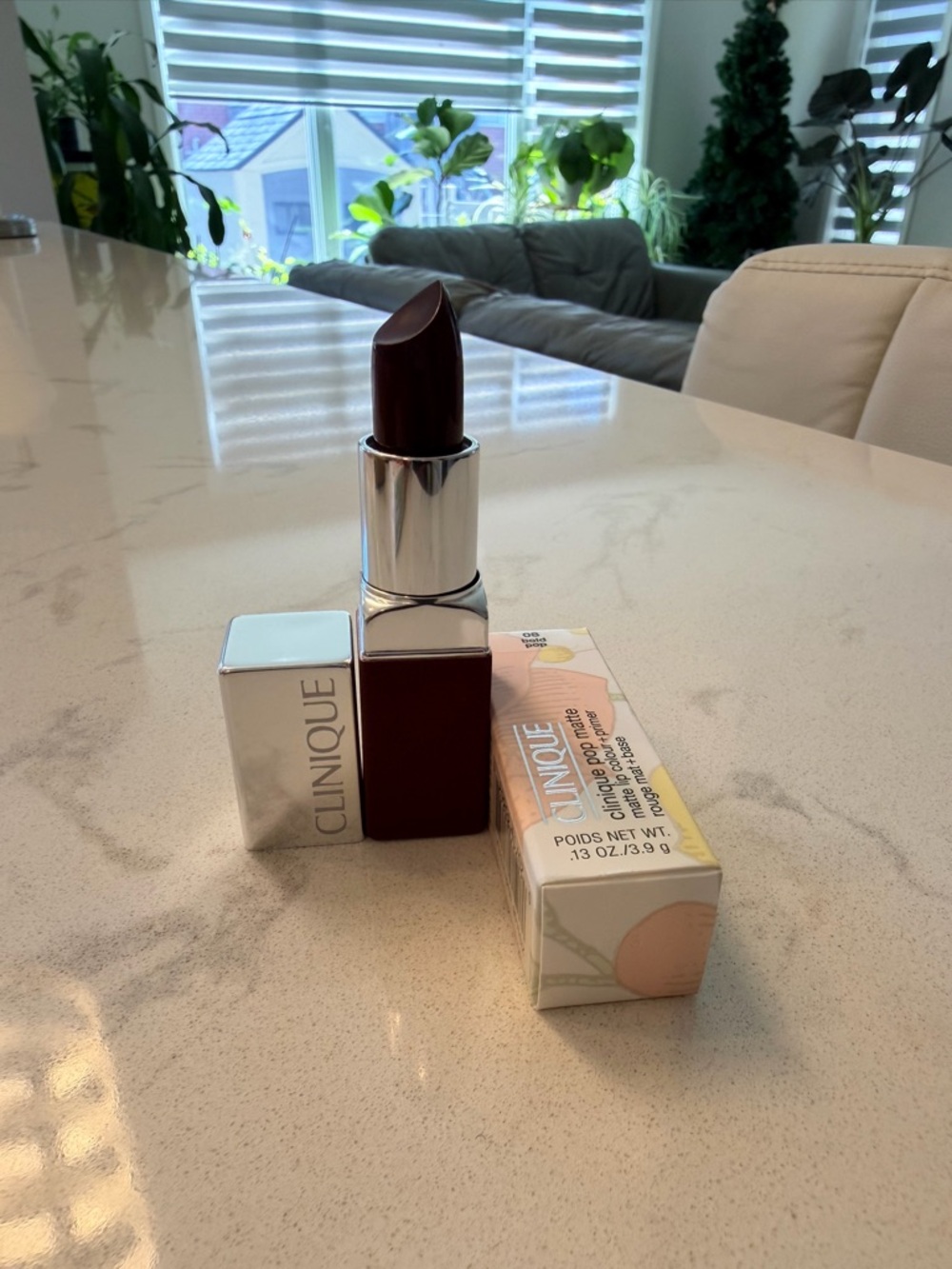 【Brand New】Clinique Lipstick Bold Pop Matte Lip Colour + Primer 3.9g Full size